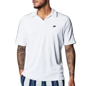 FABLETICS | Men’s The Island Terry Polo Classic White Size L